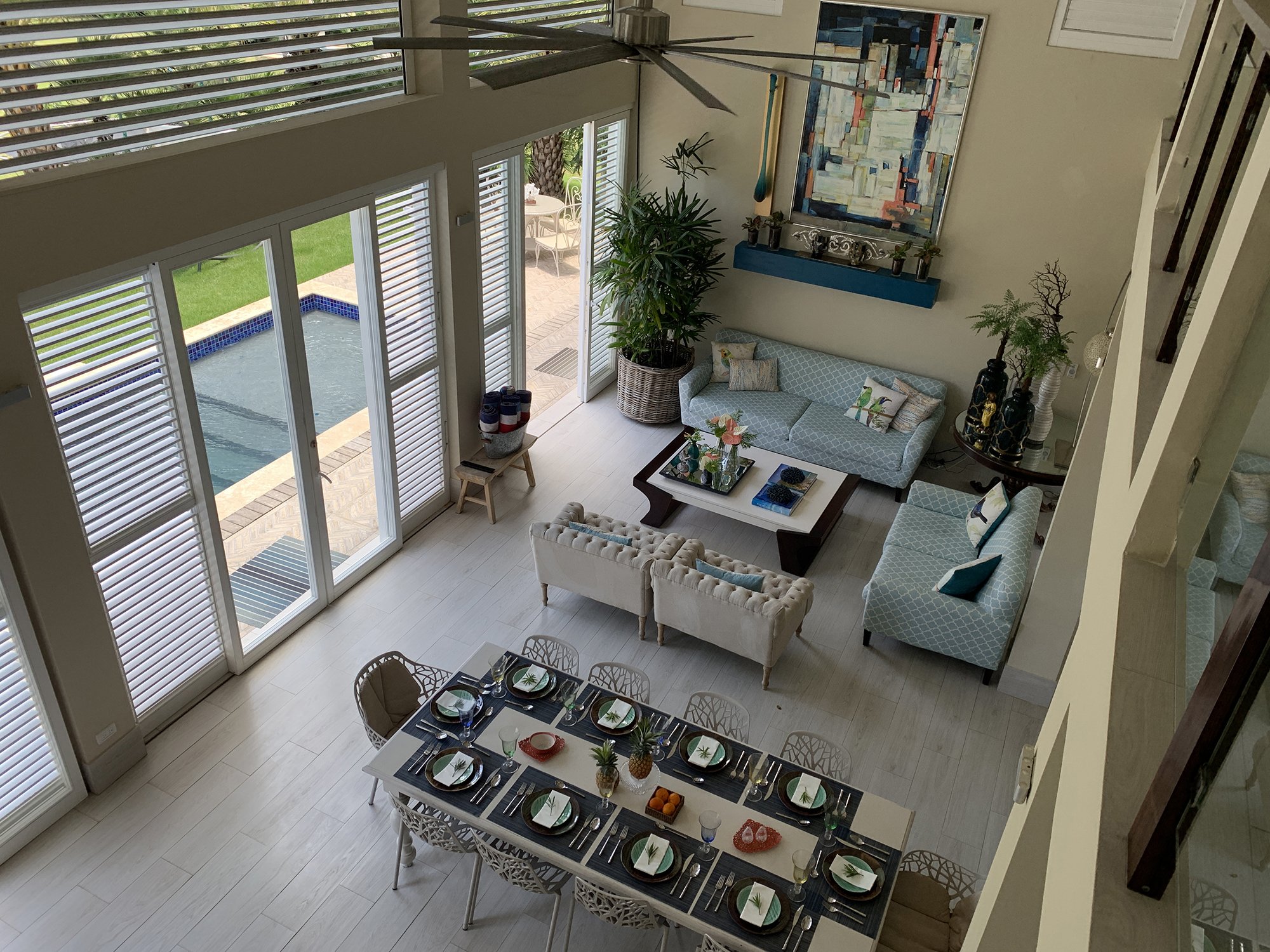 Open-plan living area