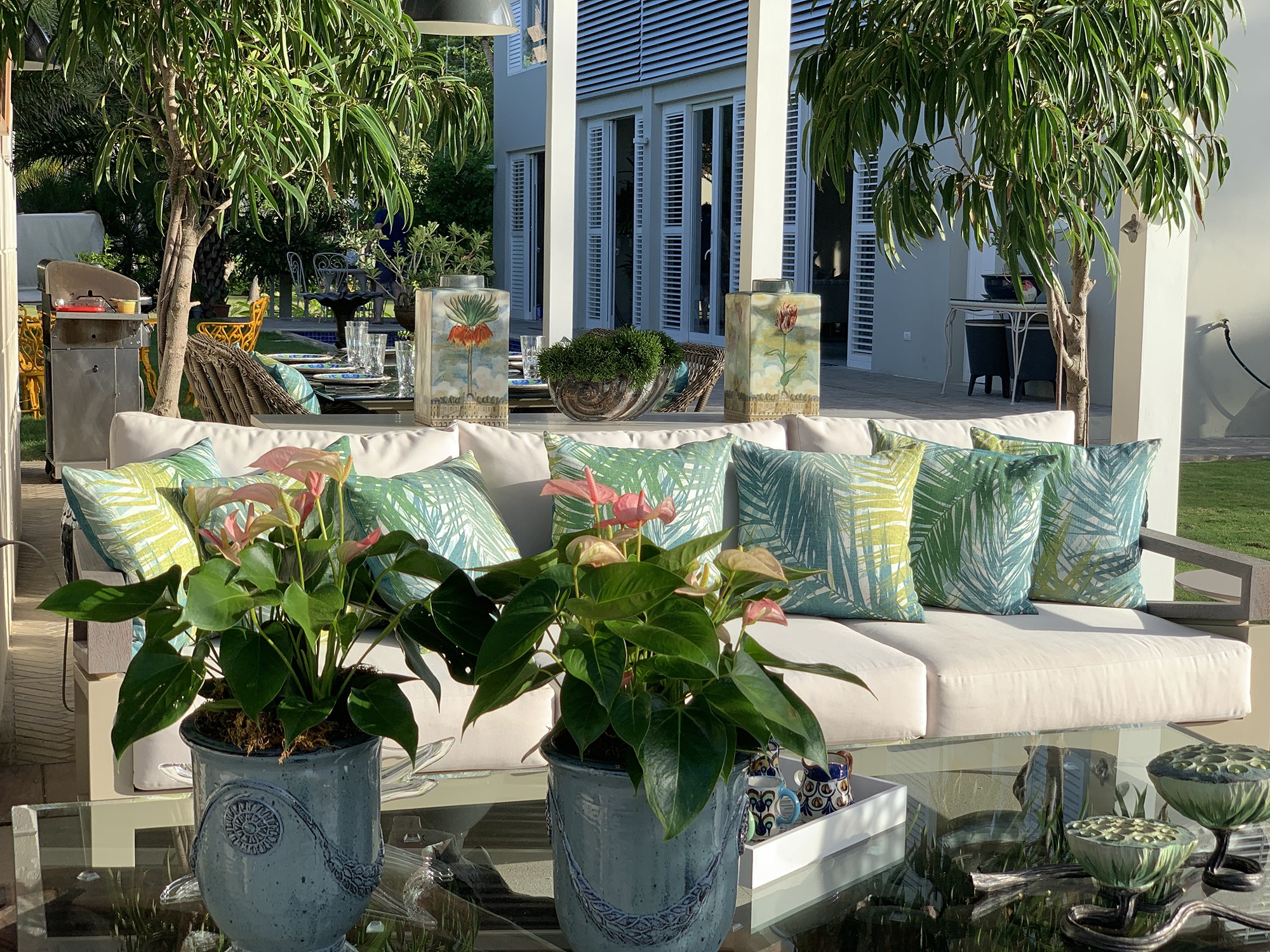 Garden dining at The Guest House